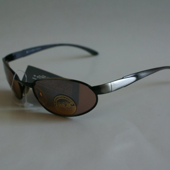 NWT Vintage Sports Metal Oval/RoundWrapAround Y2K Coppermax Lens tech sunglasses - Picture 2 of 8